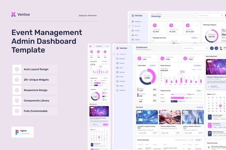 Ventixe - Event Management Dashboard - UX & UI Kits