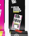 Three Long Scrolls Mockup