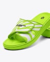 Pair of Velcro Slide Sandals Mockup