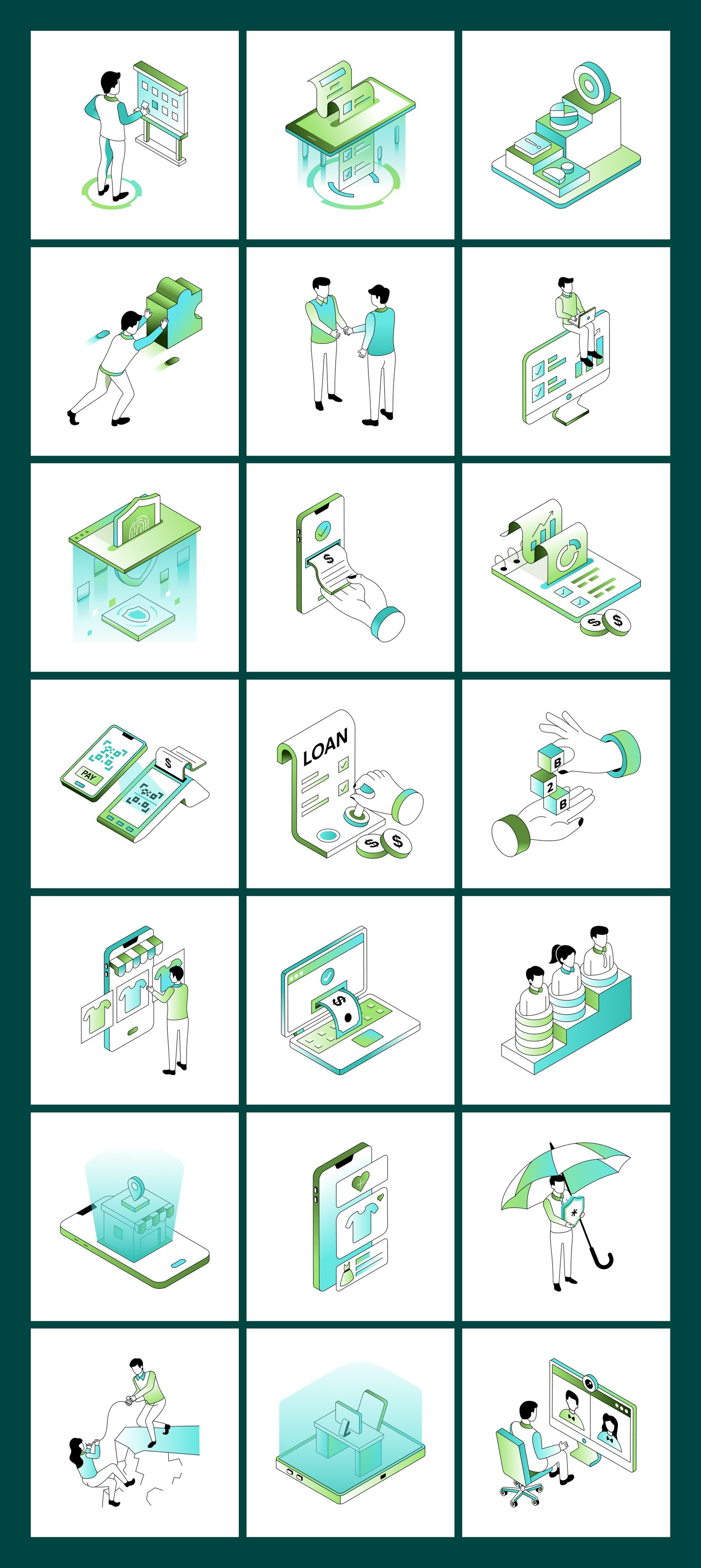 Future Tech and Innovation Isometric Illustrations