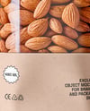 Kraft Pouch With Almonds Mockup