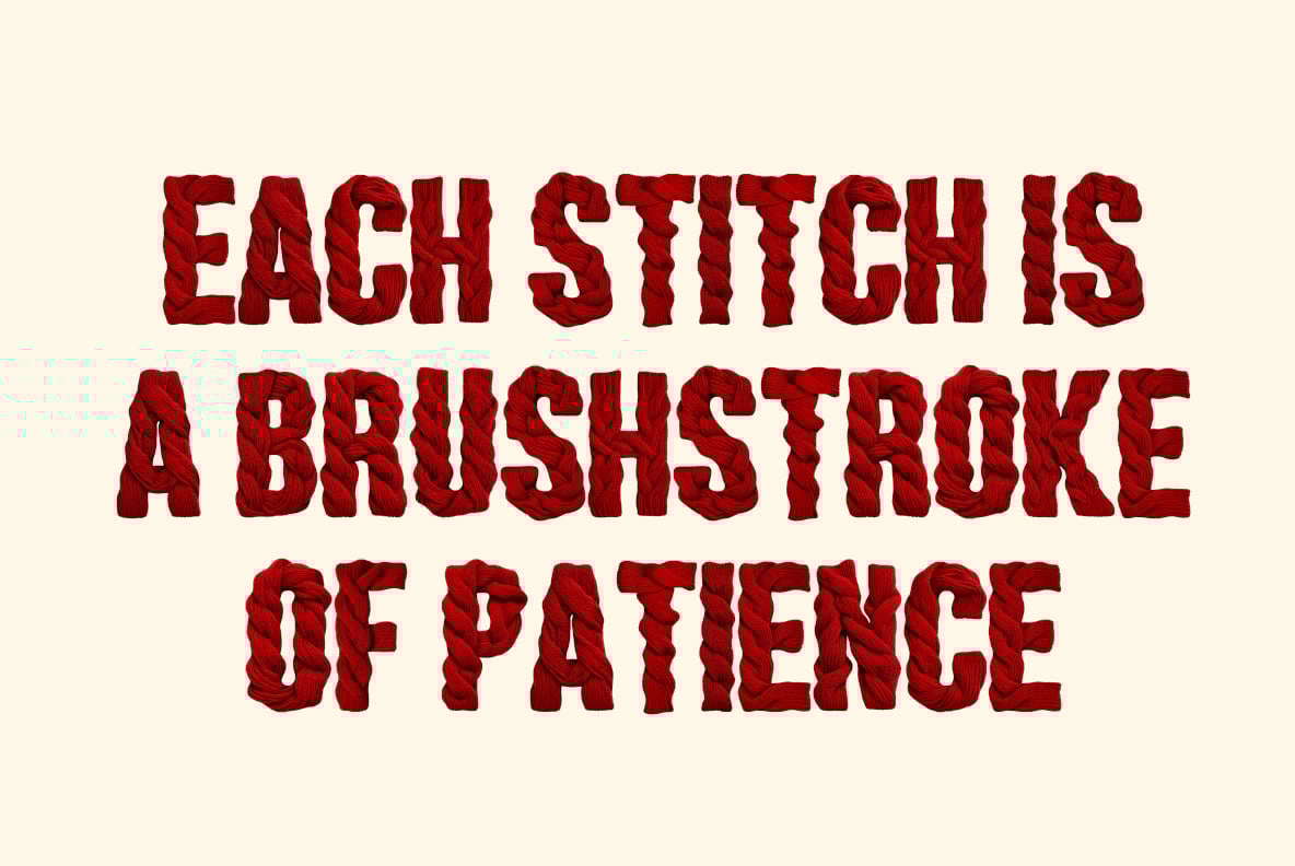 Crimson Knit Font