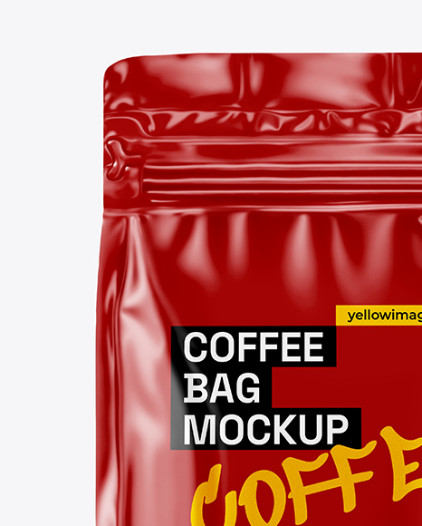 Glossy Coffee Bag Mockup