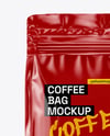 Glossy Coffee Bag Mockup