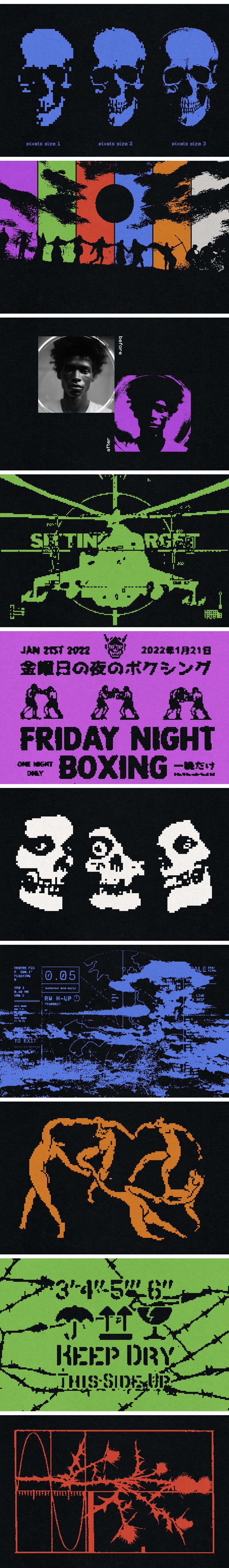 Pixelated Dithered Effect