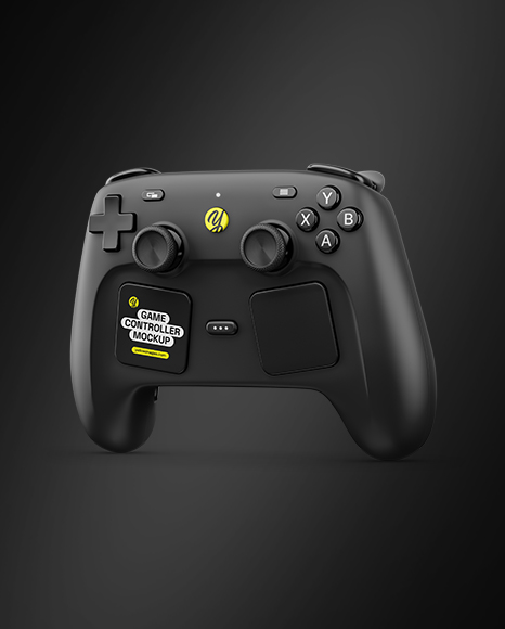 Steam Controller Mockup - Half Side View