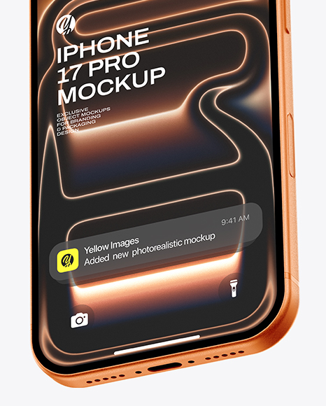 Two Iphones 17 Pro Mockup