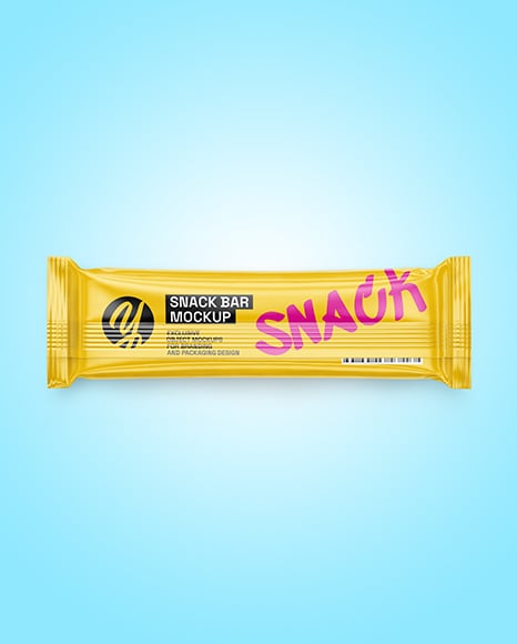 Glossy Snack Package Mockup
