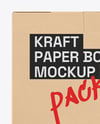 Kraft Paper Box Mockup – Front View