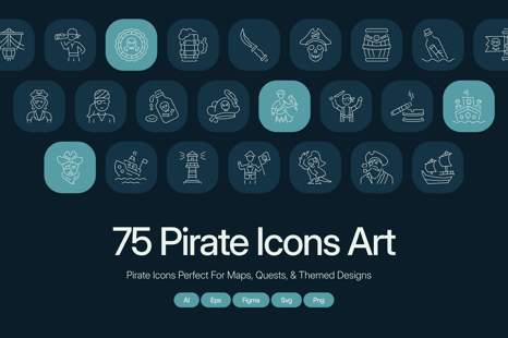 Pirate Icon Art Set