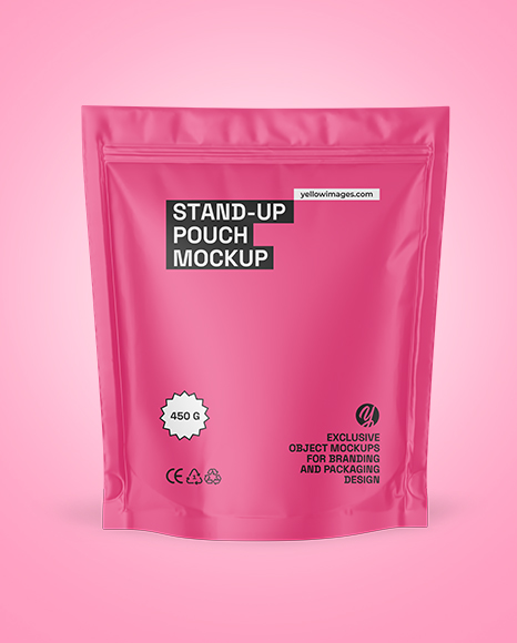 Matte Stand-up Pouch Mockup