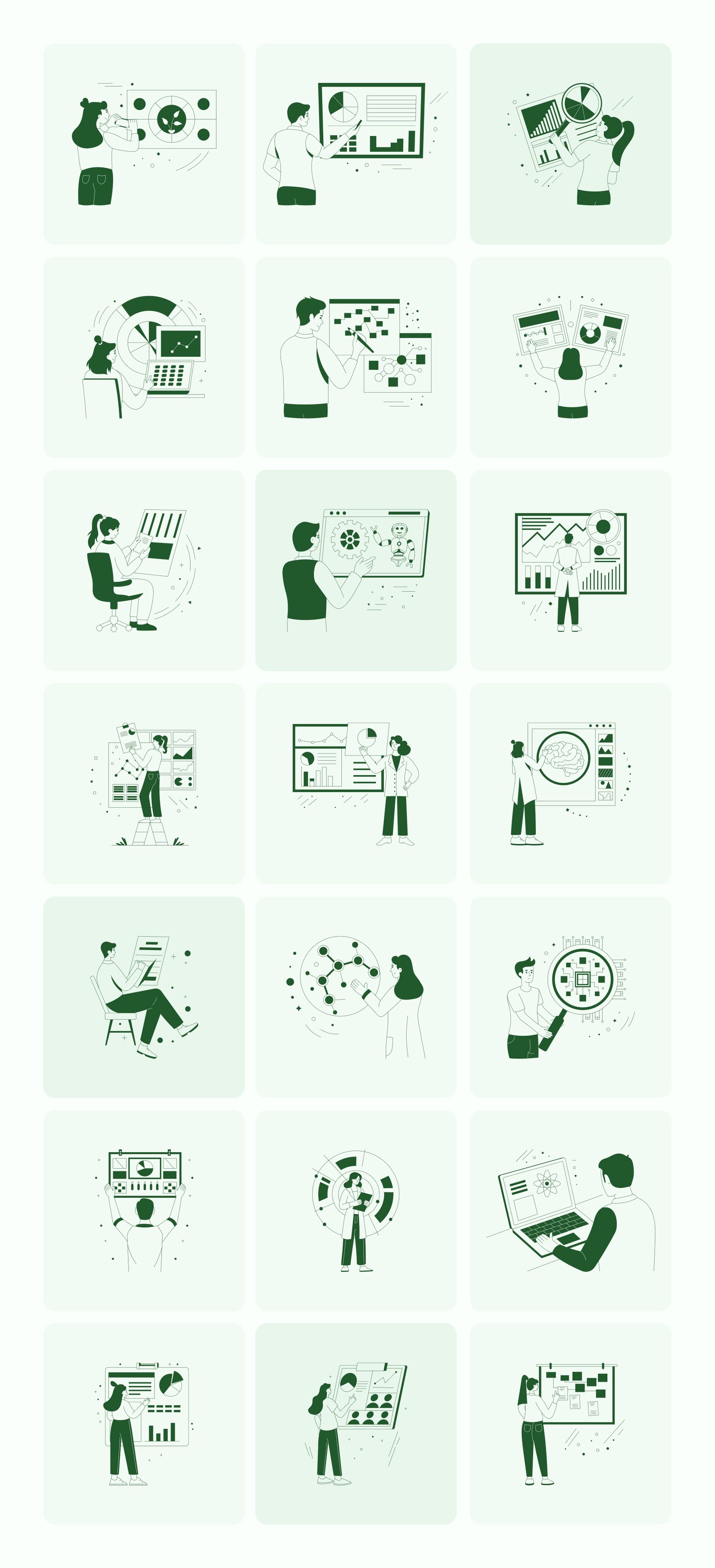 Research Illustration Set