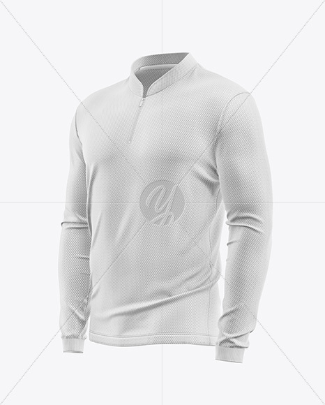 Mesh Jersey Mockup - Half Side View