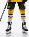 Man Wearing Full Ice Hockey Kit Mockup