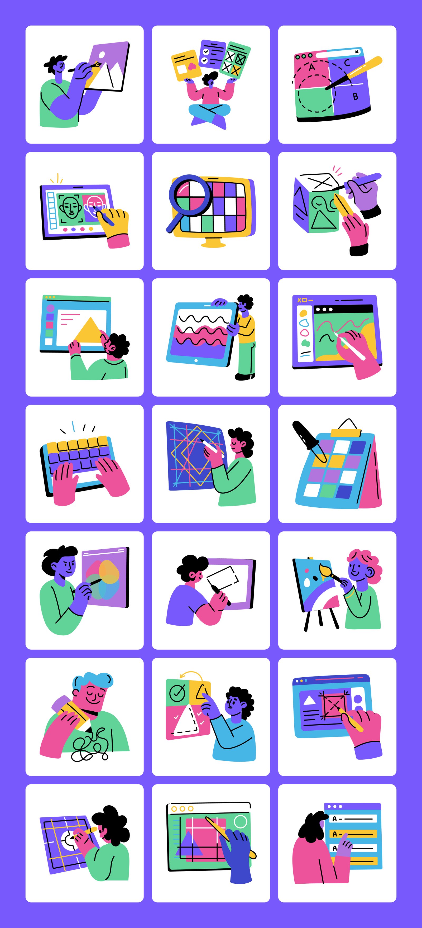 Creativity Illustrations Art Set