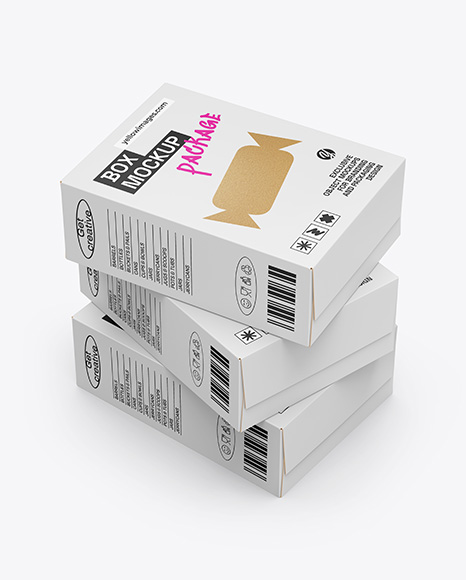 Three Paper Boxes Mockup - Three+Papers+Mockup