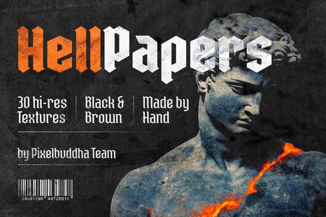 Hell Paper: Grunge Textures Pack - Retro overlay