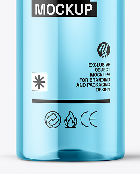 Clear Cosmetic Bottle Mockup