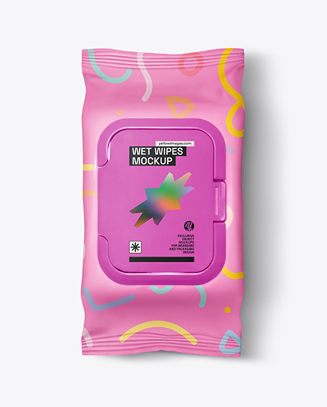 Wet Wipes Pack Mockup