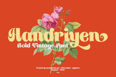 Handriyen Bold Script - Graphic Design Assets