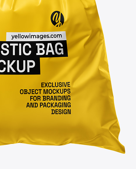 Plastic Bag in a Hand Mockup