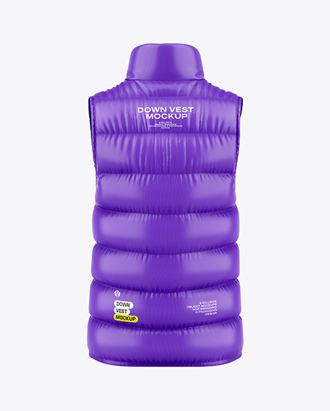 Glossy Down Vest Mockup