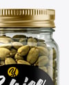 Glass Jar with Cardamom Pods Mockup