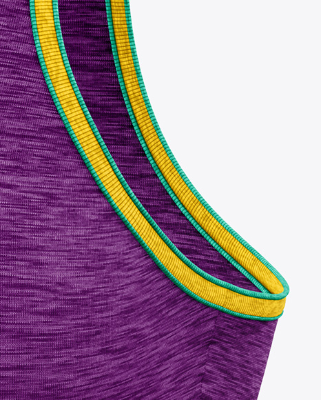 Women's Melange Tank Top Mockup - Half Side View