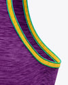 Women's Melange Tank Top Mockup - Half Side View
