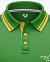 Men's Long Sleeve Raglan Polo Mockup