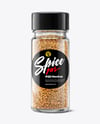 Glass Jar with Smoked Sea Salt Mockup