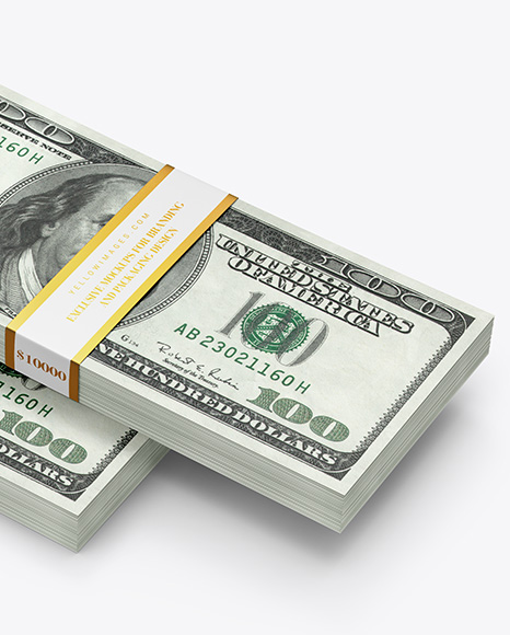 Two Money Stacks Mockup