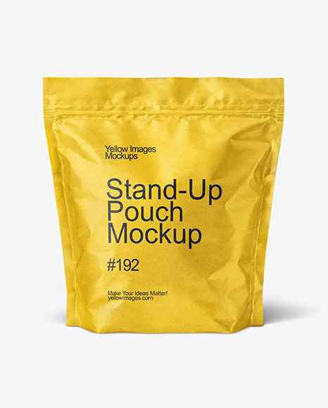Kraft Stand-up Pouch Mockup
