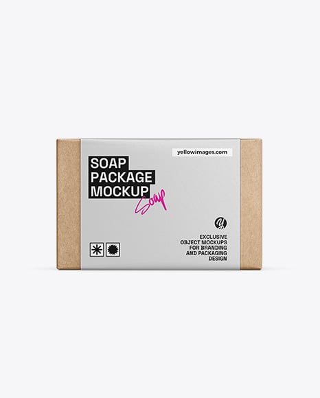 Kraft Paper Soap Bar Mockup – Front View - Mockups
