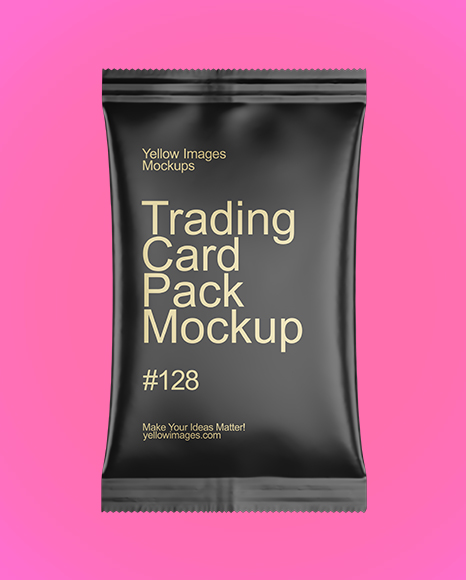Matte Trading Card Pack Mockup