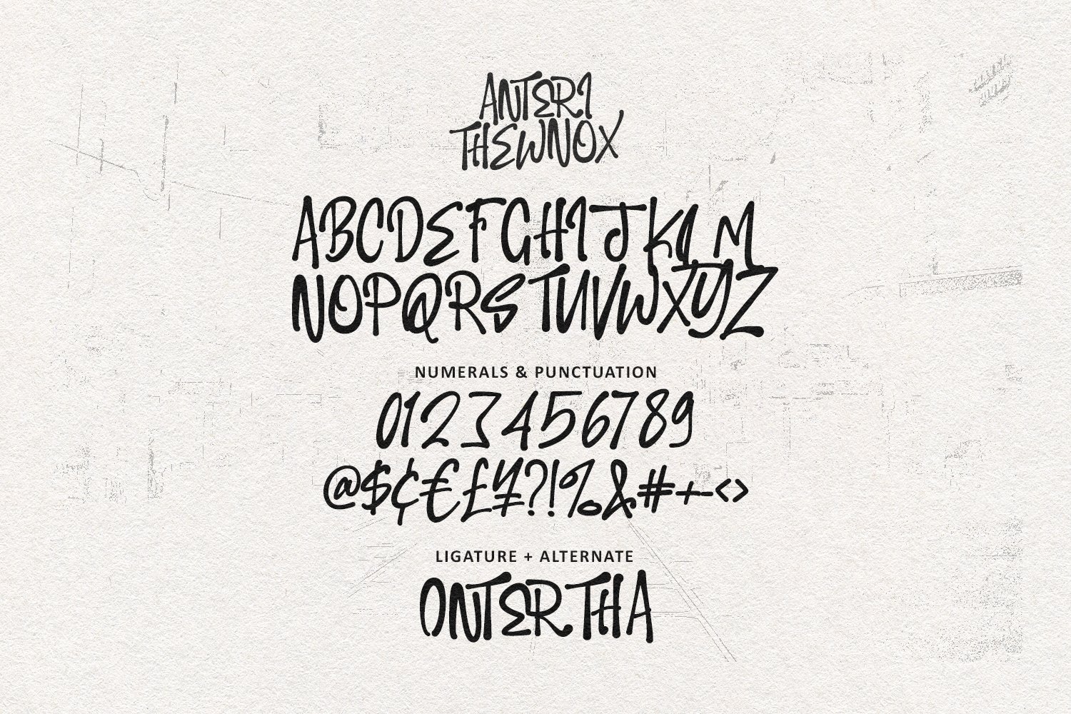 Anteri Thewnox Street Vibe Graffiti Display Font