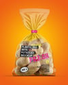 Plastic Bag With Potatoes Mockup