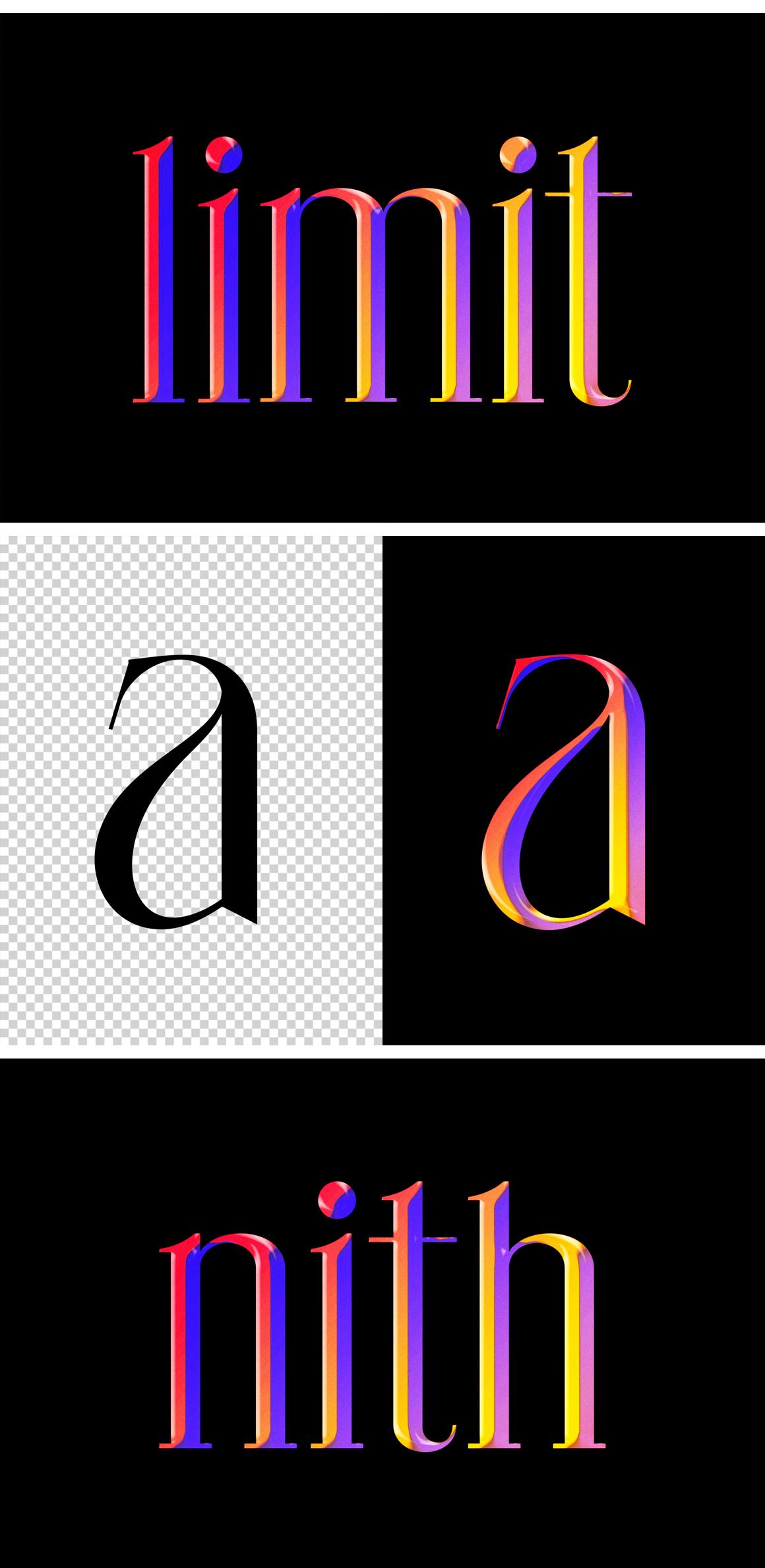 Vibrant Chrome Text &amp; Logo Effect