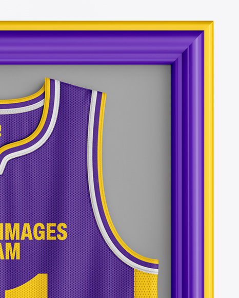 Basketball Jersey in Frame Mockup