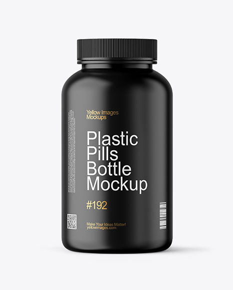 Matte Pills Bottle Mockup