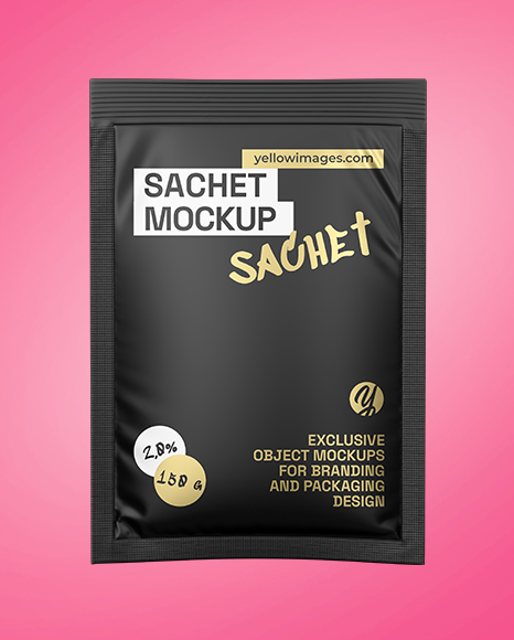 Matte Sachet Mockup