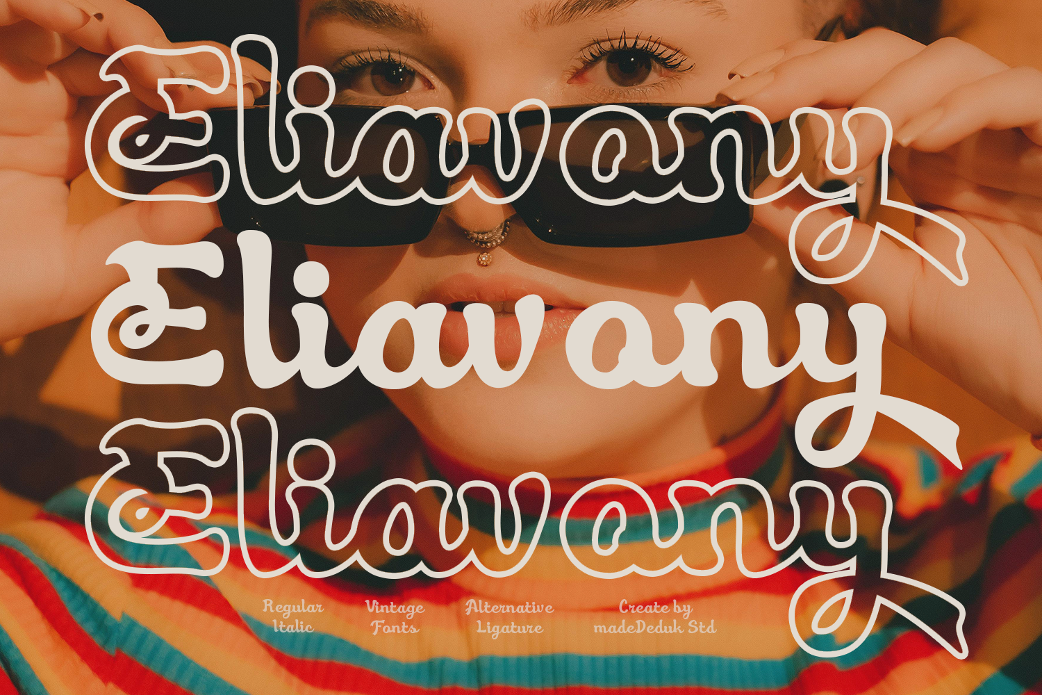 Eliavony Retro Script Font