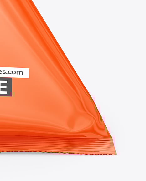 Glossy Triangular Package Mockup