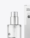 Glass Perfume Bottle with Box Mockup