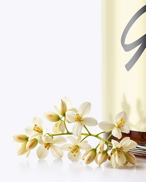 Glass Jar with Buckwheat Honey Mockup