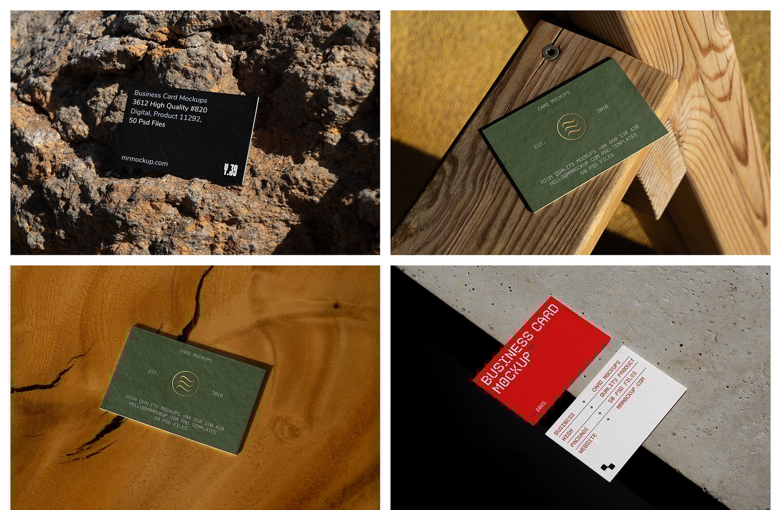 Outdoor Business Card Mockups