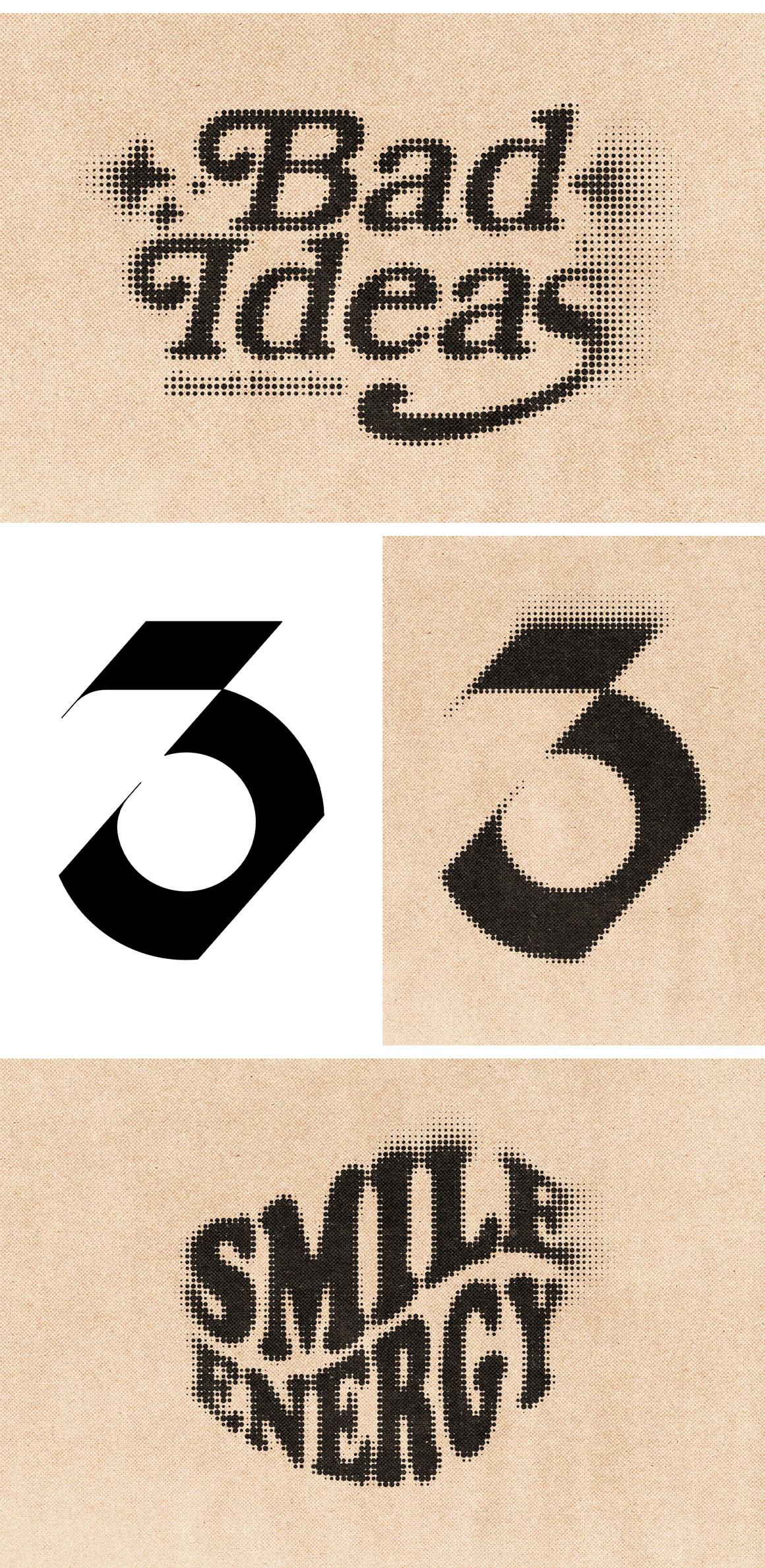 Kraft Halftone Text Effect