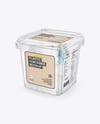 Clear Plastic Food Container Mockup