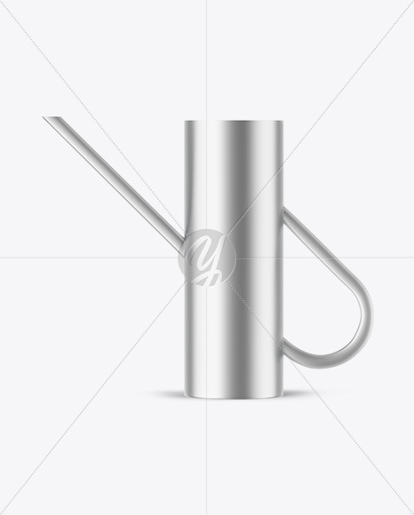 Matte Metallic Watering Can Mockup