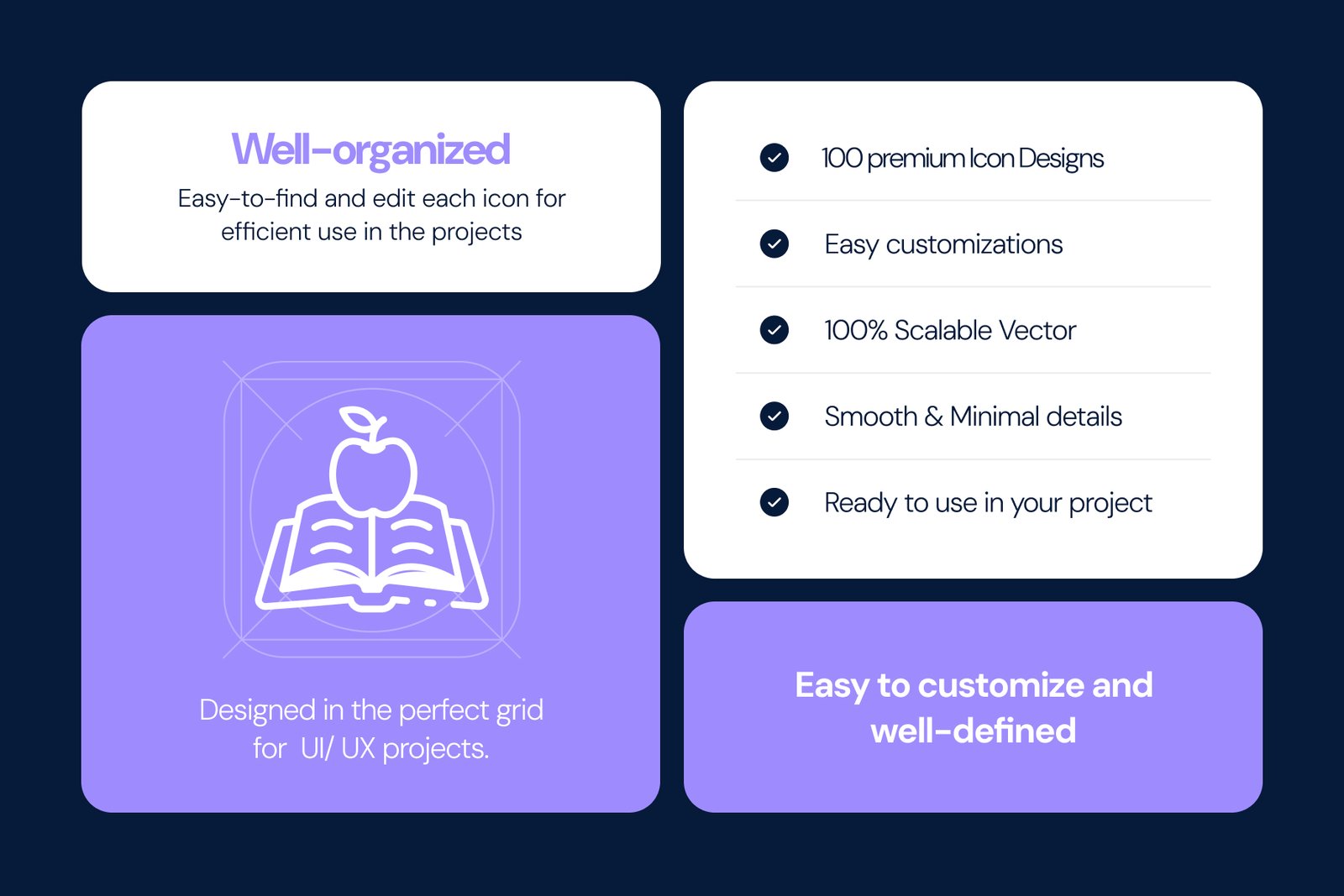 School Education Icons Set